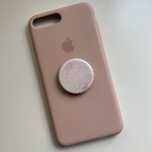 iPhone 8 Plus Silicone Case - Pink Sand